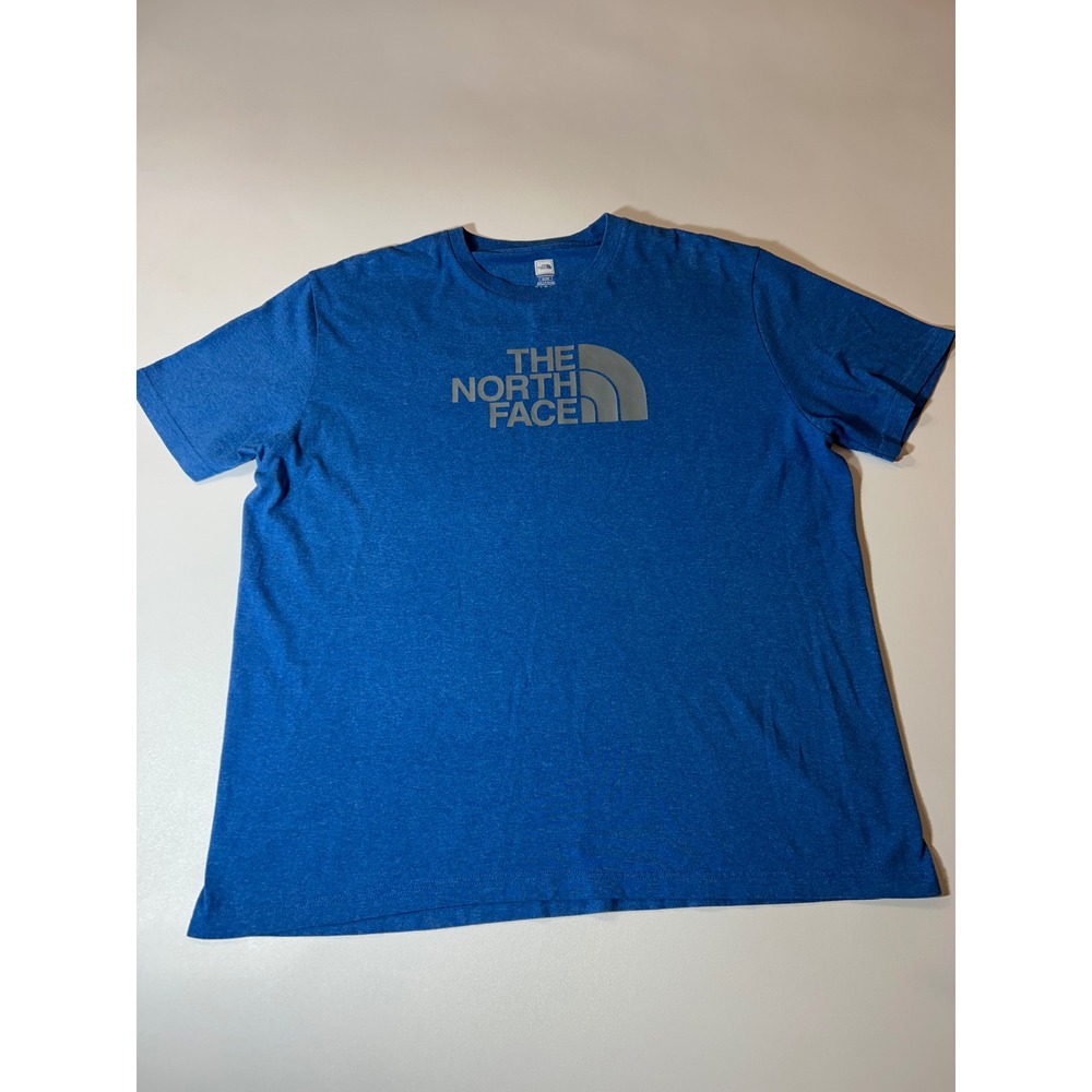 The North Face T-Shirt Mens XL Blue Excellent Graphic Logo Short Sleeve Tee